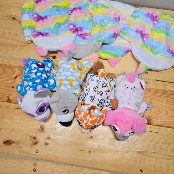 Cutetitos Sleepitos Plush Lot of 4 Koala Giraffe‎ Flamingo Burrito Toys Bundle - Picture 8 of 13